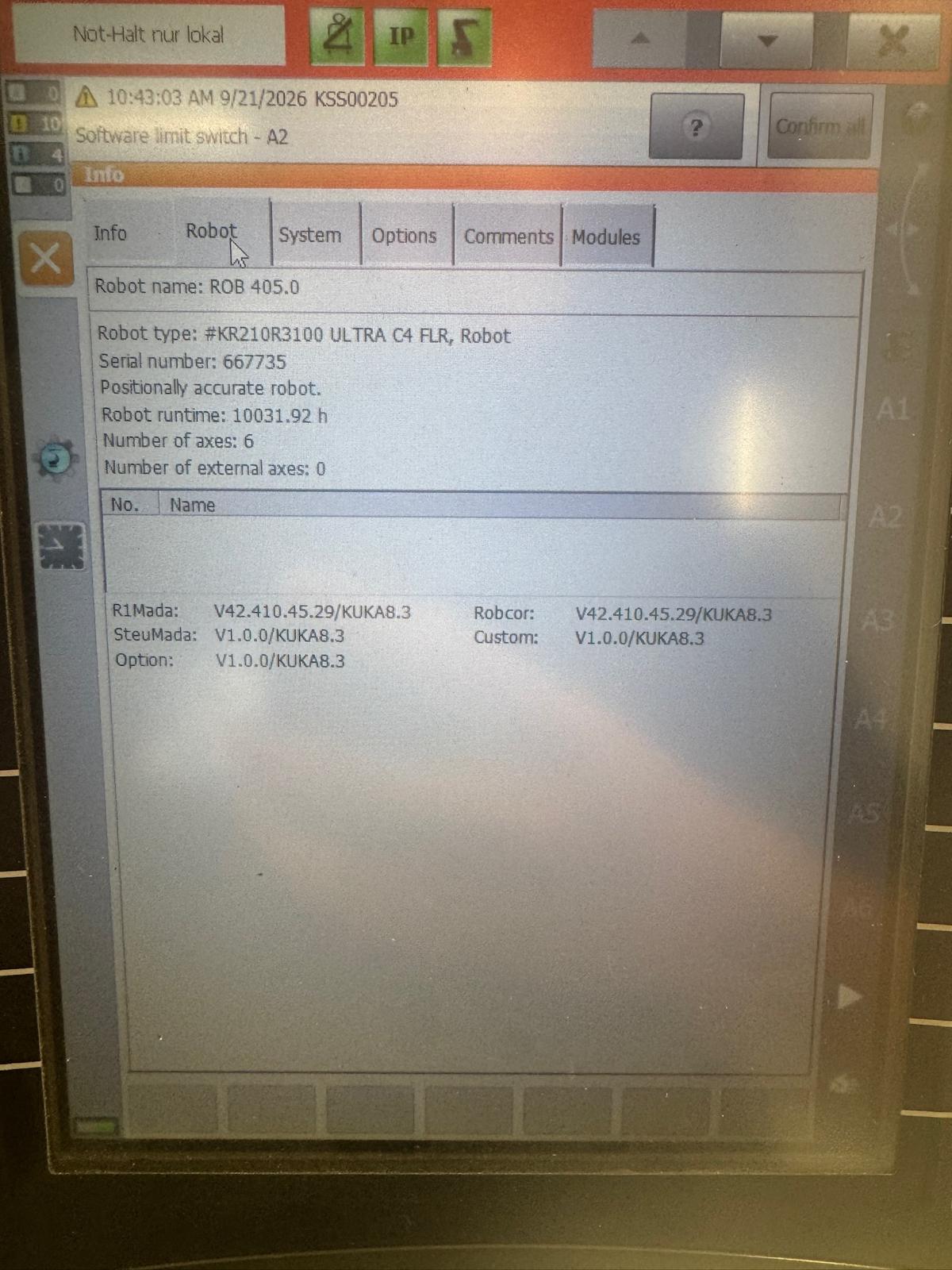KUKA KR 210 R3100 ultra | KR C4 | Baujahr 2018