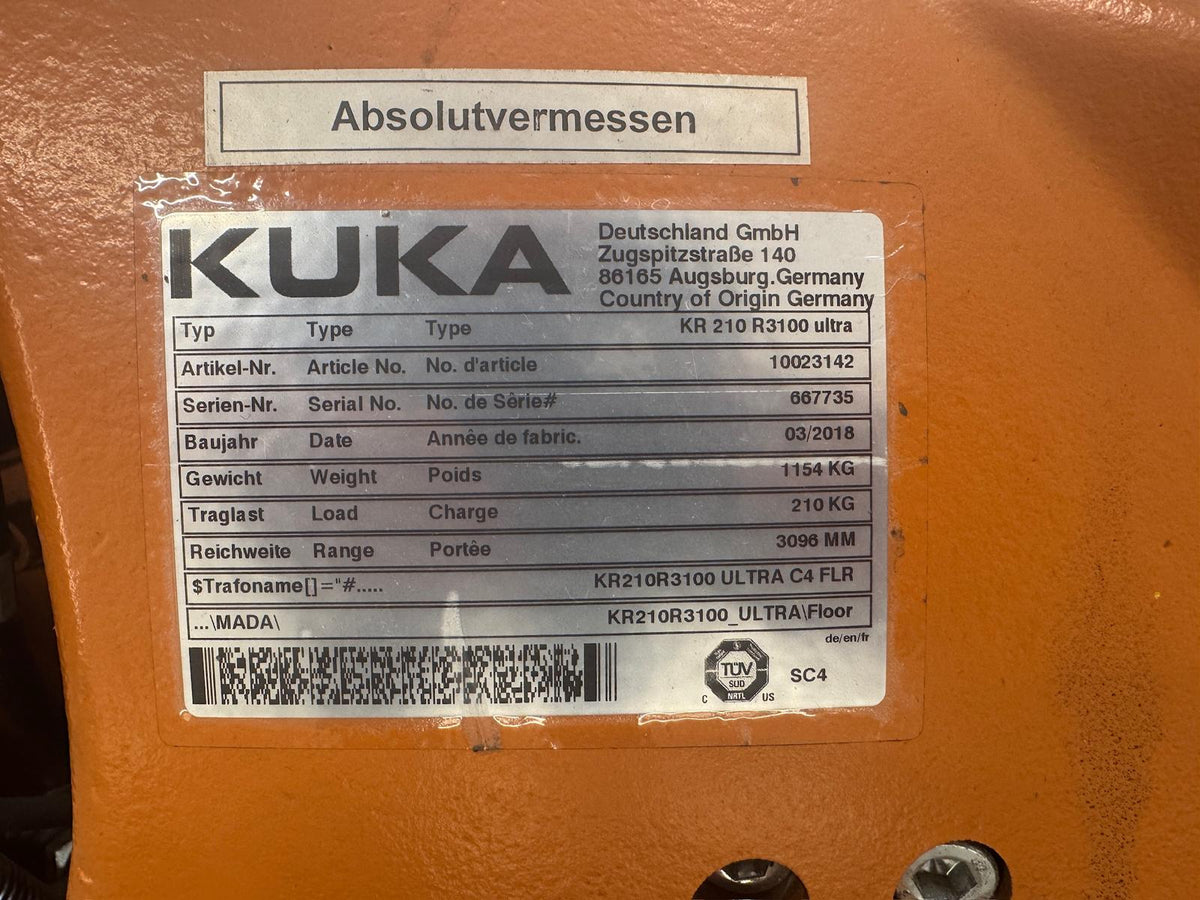 KUKA KR 210 R3100 ultra | KR C4 | Baujahr 2018